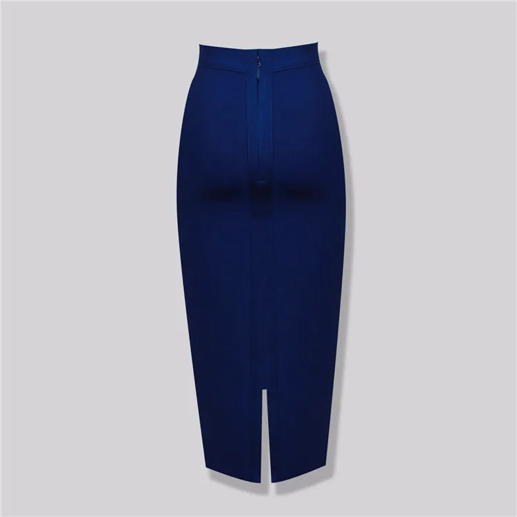 New Fashion 13 Colors XL XXL Sexy Knee Length Bandage Skirt Women Elastic Bodycon Summer Pencil Skirts 78cm