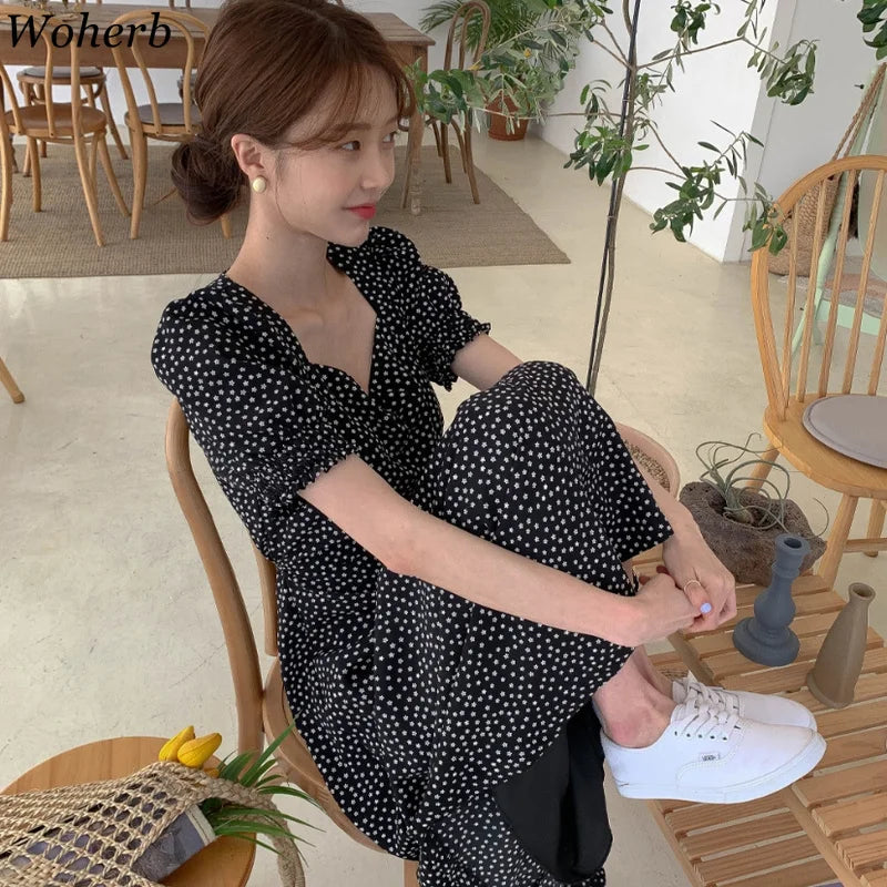 Woherb 21 Colors Solid Ruffle Chiffon Blouse Women 2026 Summer Fashion Vest Blusas Casual Loose Sleeveless Ladies Tops Shirt