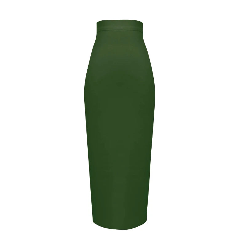 New Fashion 13 Colors XL XXL Sexy Knee Length Bandage Skirt Women Elastic Bodycon Summer Pencil Skirts 78cm