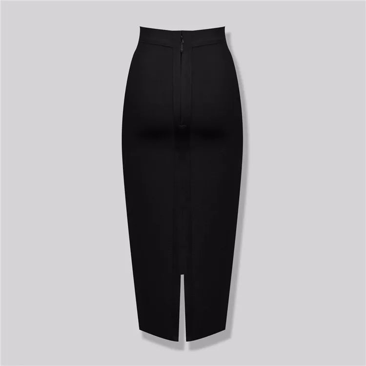 New Fashion 13 Colors XL XXL Sexy Knee Length Bandage Skirt Women Elastic Bodycon Summer Pencil Skirts 78cm