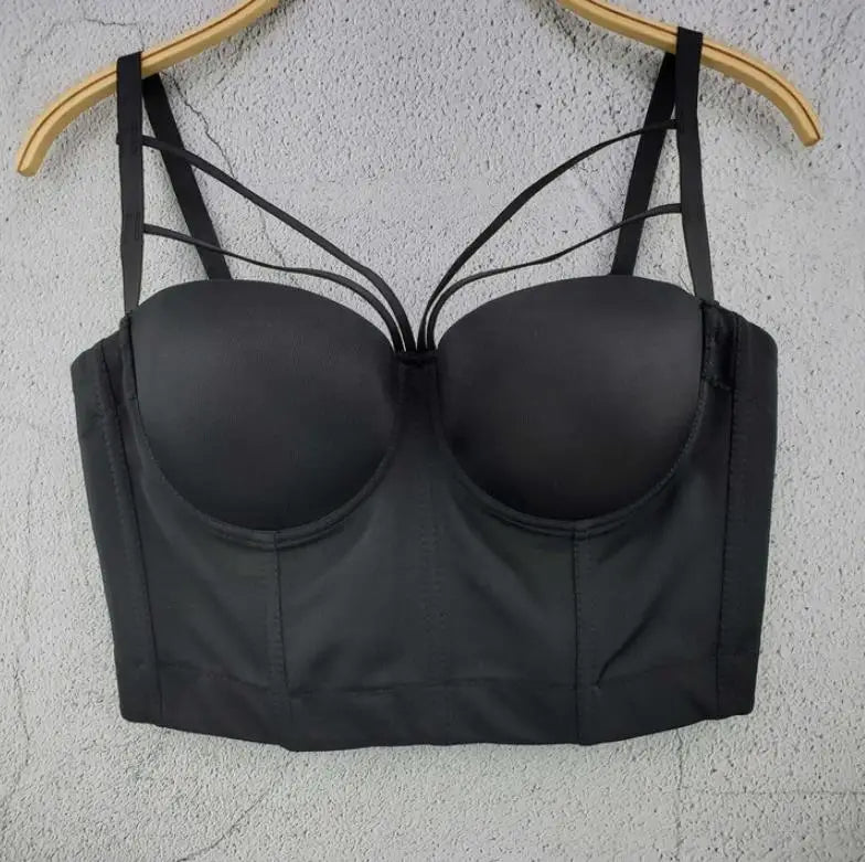 S M L XL 2XL 3XL Fashion Mesh Push Up Bralet Women's Corset Bustier Bra Night Club Party Sexy Cropped Top Vest fashion AW514