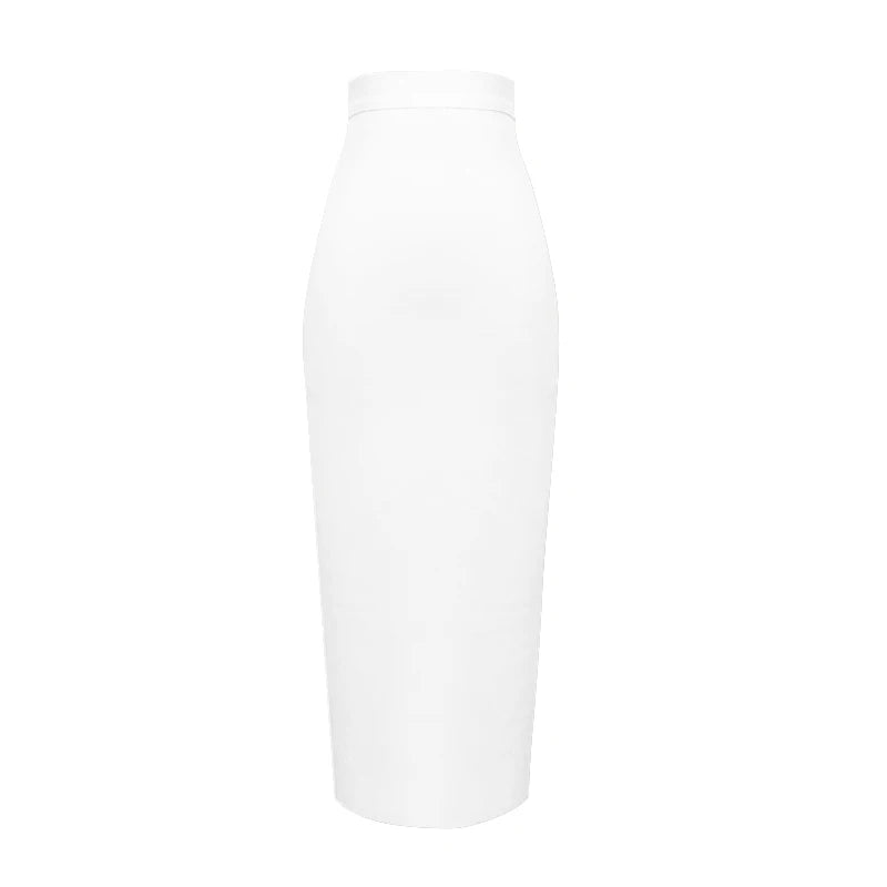 New Fashion 13 Colors XL XXL Sexy Knee Length Bandage Skirt Women Elastic Bodycon Summer Pencil Skirts 78cm