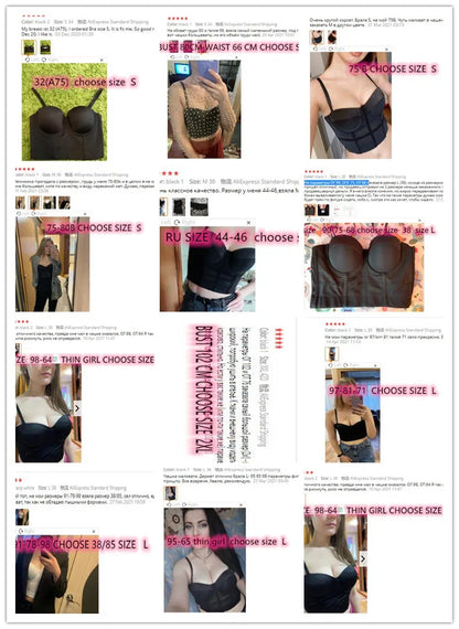 S M L XL 2XL 3XL Fashion Mesh Push Up Bralet Women's Corset Bustier Bra Night Club Party Sexy Cropped Top Vest fashion AW514