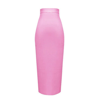 New Fashion 13 Colors XL XXL Sexy Knee Length Bandage Skirt Women Elastic Bodycon Summer Pencil Skirts 78cm
