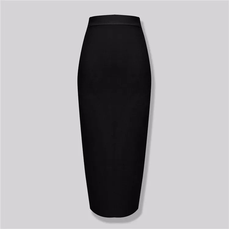 New Fashion 13 Colors XL XXL Sexy Knee Length Bandage Skirt Women Elastic Bodycon Summer Pencil Skirts 78cm