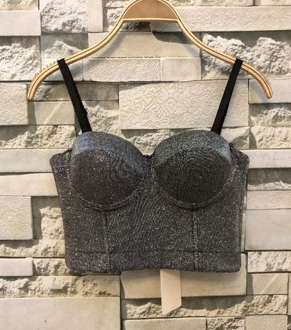 S M L XL 2XL 3XL Fashion Mesh Push Up Bralet Women's Corset Bustier Bra Night Club Party Sexy Cropped Top Vest fashion AW514