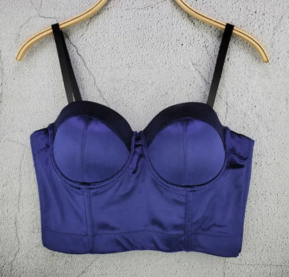 S M L XL 2XL 3XL Fashion Mesh Push Up Bralet Women's Corset Bustier Bra Night Club Party Sexy Cropped Top Vest fashion AW514