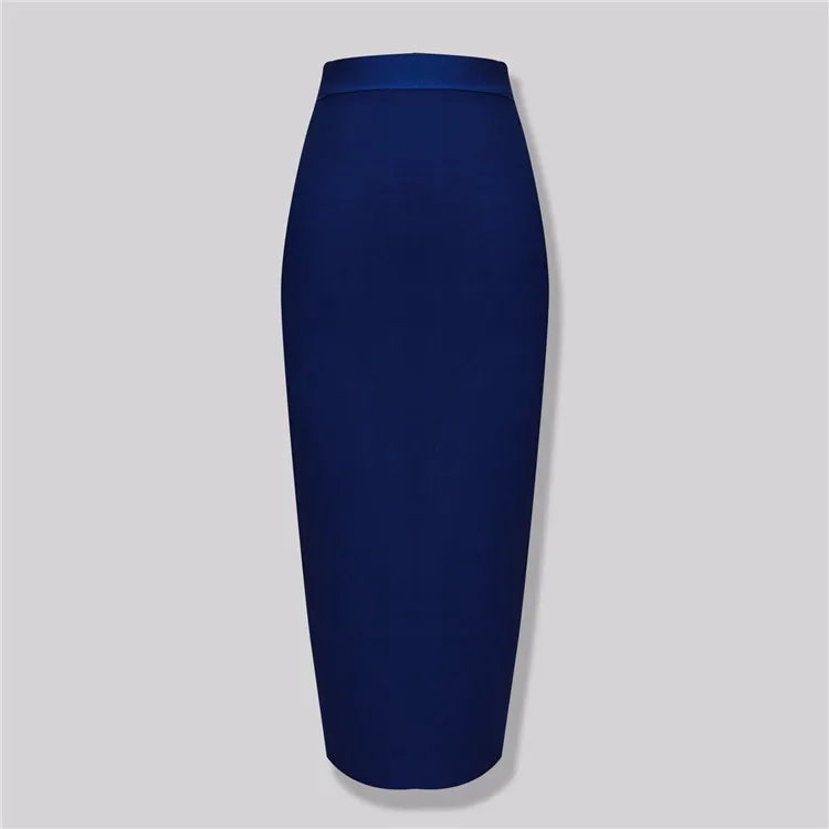 New Fashion 13 Colors XL XXL Sexy Knee Length Bandage Skirt Women Elastic Bodycon Summer Pencil Skirts 78cm