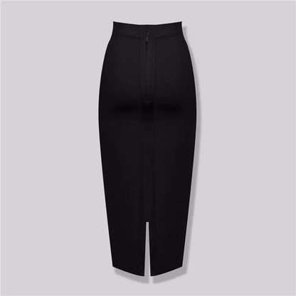 New Fashion 13 Colors XL XXL Sexy Knee Length Bandage Skirt Women Elastic Bodycon Summer Pencil Skirts 78cm