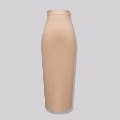 New Fashion 13 Colors XL XXL Sexy Knee Length Bandage Skirt Women Elastic Bodycon Summer Pencil Skirts 78cm