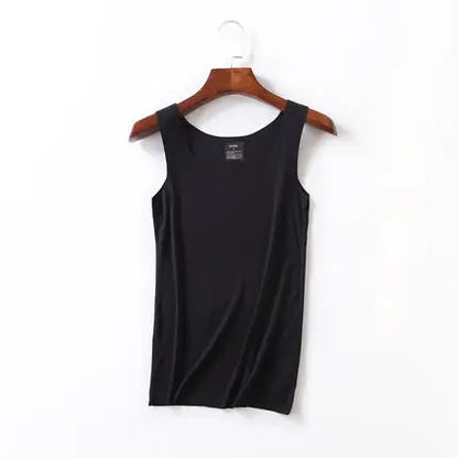 High Quality 2026 Summer Solid Seamless Women Tank Tops Soft Modal Vest Sleeveless T Shirt Female White Tanks No-trace TOPS