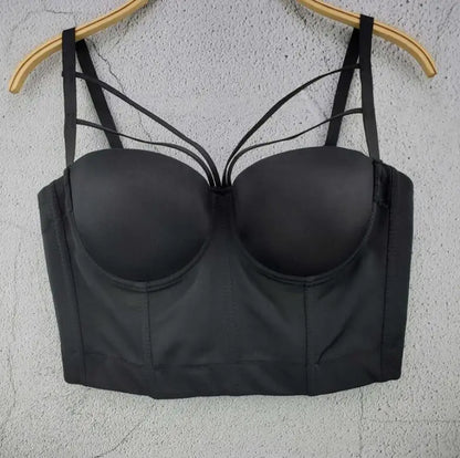 S M L XL 2XL 3XL Fashion Mesh Push Up Bralet Women's Corset Bustier Bra Night Club Party Sexy Cropped Top Vest fashion AW514
