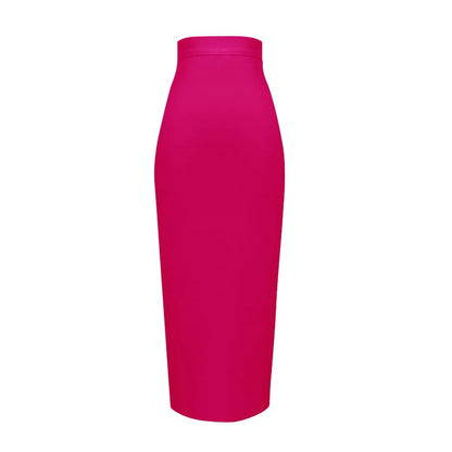 New Fashion 13 Colors XL XXL Sexy Knee Length Bandage Skirt Women Elastic Bodycon Summer Pencil Skirts 78cm