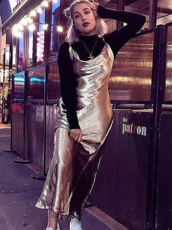JULISSA MO Sexy Spaghetti Strap Backless Maxi Dress Women Satin Lace Up Trumpet Evening Dress Elegant Bodycon Party Dresses 2026