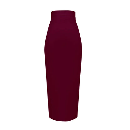 New Fashion 13 Colors XL XXL Sexy Knee Length Bandage Skirt Women Elastic Bodycon Summer Pencil Skirts 78cm