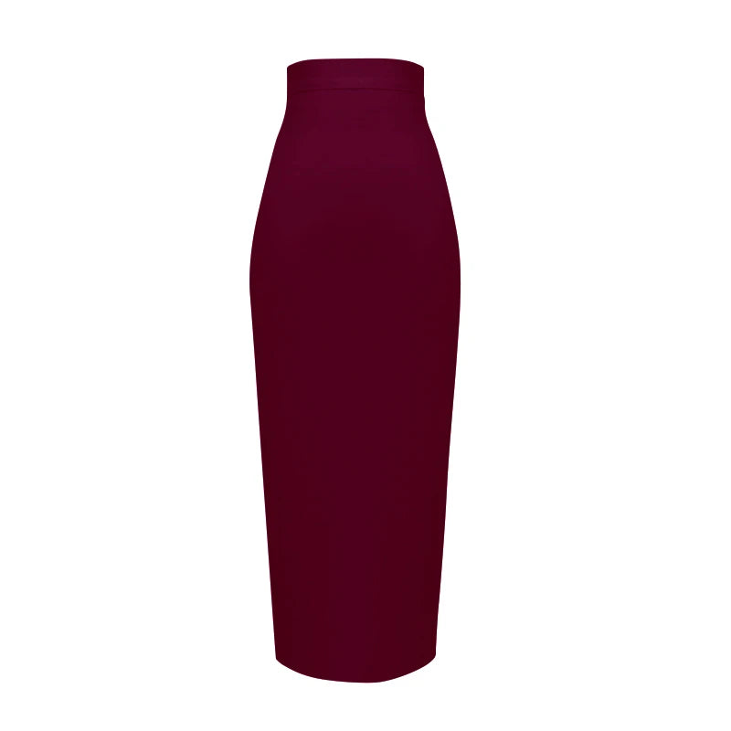 New Fashion 13 Colors XL XXL Sexy Knee Length Bandage Skirt Women Elastic Bodycon Summer Pencil Skirts 78cm