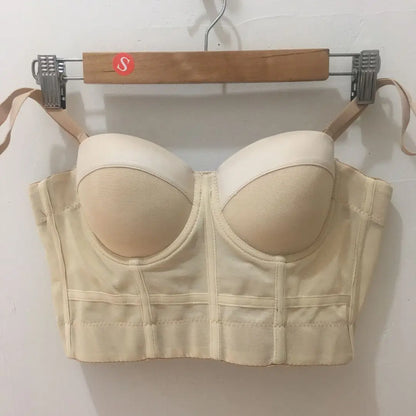 S M L XL 2XL 3XL Fashion Mesh Push Up Bralet Women's Corset Bustier Bra Night Club Party Sexy Cropped Top Vest fashion AW514