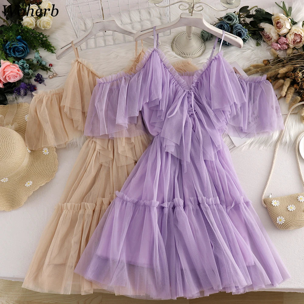 Woherb 21 Colors Solid Ruffle Chiffon Blouse Women 2026 Summer Fashion Vest Blusas Casual Loose Sleeveless Ladies Tops Shirt
