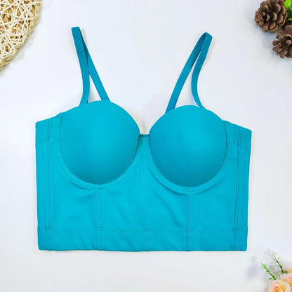 S M L XL 2XL 3XL Fashion Mesh Push Up Bralet Women's Corset Bustier Bra Night Club Party Sexy Cropped Top Vest fashion AW514