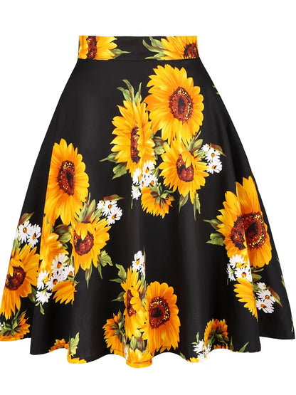 2025 Summer Midi Skirt Runway Vintage Rockabilly Sundress Red Womens Sexy Pinup 50S Cotton Polka Dot Pattern Skater Streetwear
