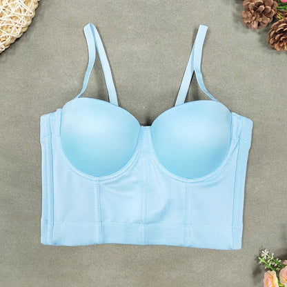 S M L XL 2XL 3XL Fashion Mesh Push Up Bralet Women's Corset Bustier Bra Night Club Party Sexy Cropped Top Vest fashion AW514